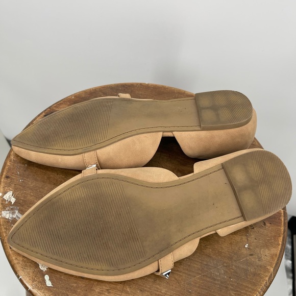 torrid tan studded d'Orsay flats with silver pyramid accents - Picture 8 of 8